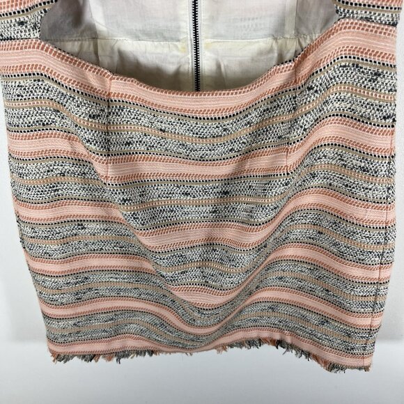 Lovers +  Friends Dress Womens Small Crossroads Tweed‎ Sleeveless Fringe Cutout - Picture 3 of 10